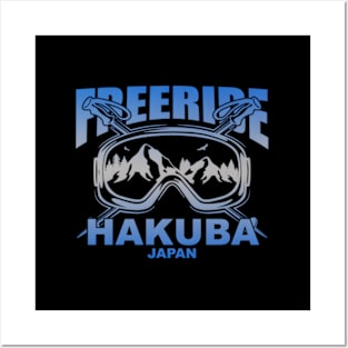 Freeride Skiing Hakuba Japan Posters and Art